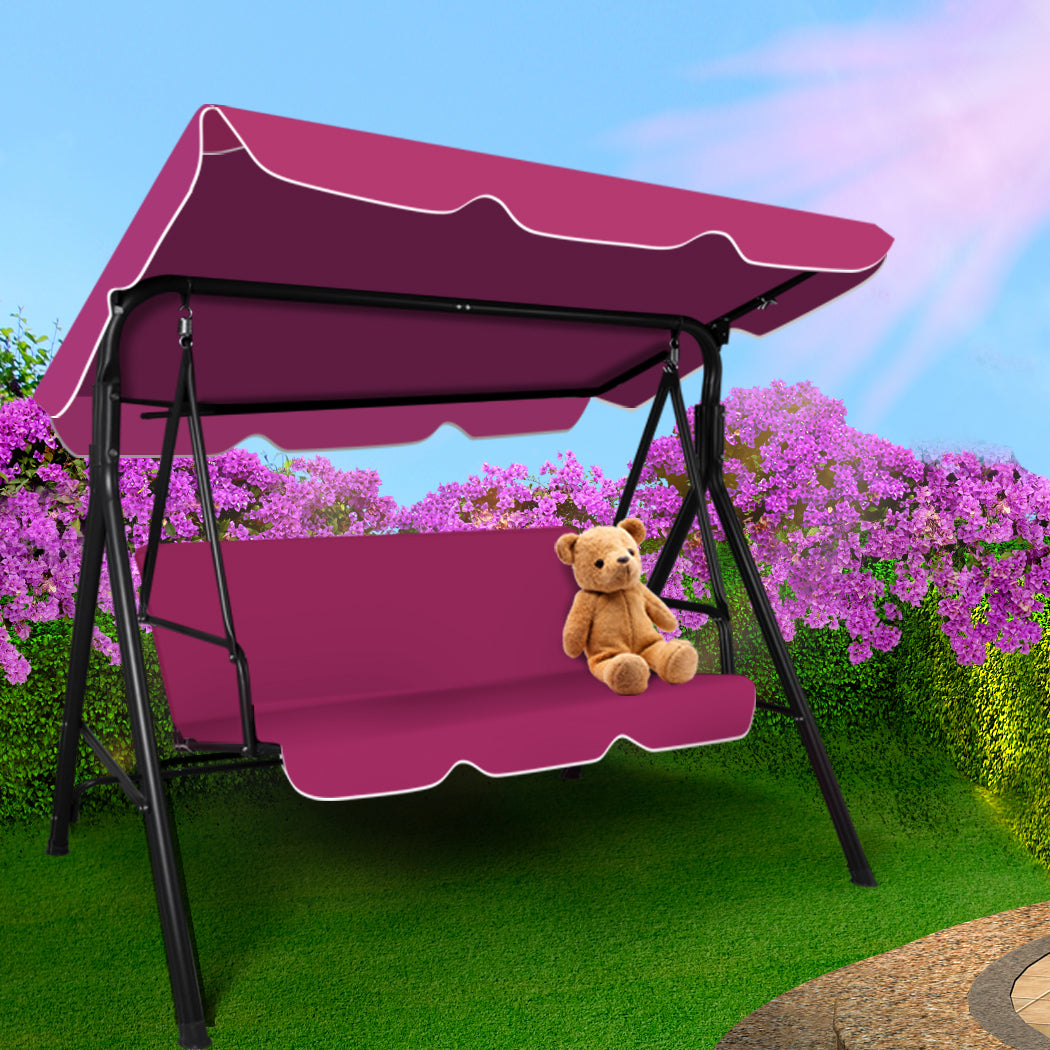 Levede Swing Chair Hammock Outdoor Furniture Red.