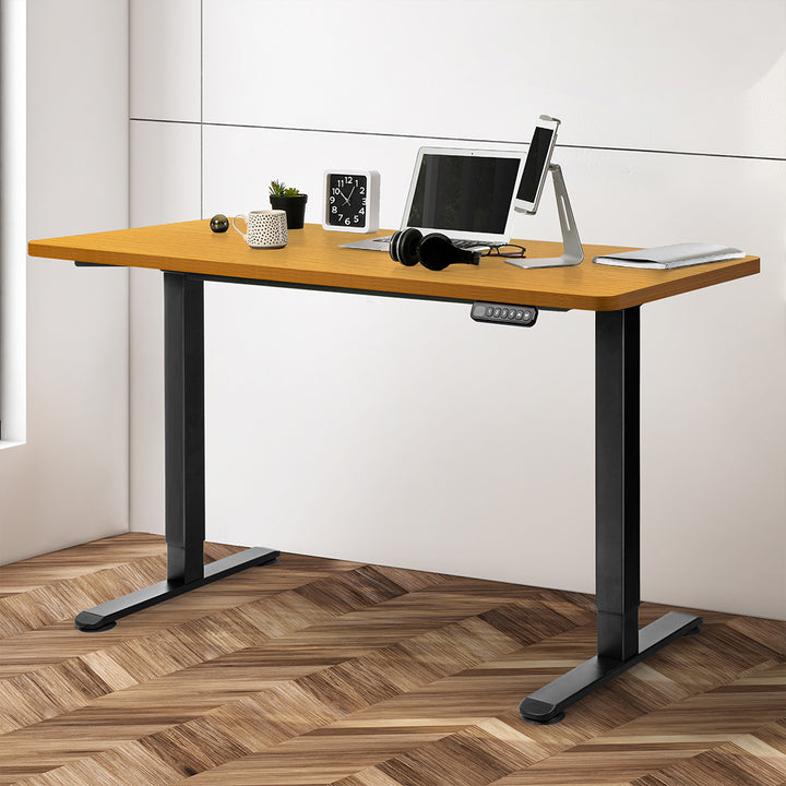 Levede Motorised Standing Desk Adjustable 140cm Natural 1000x 1MM.