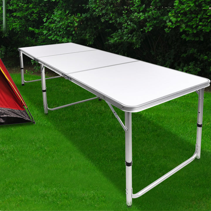 Levede Folding Camping Table Aluminium Silver.