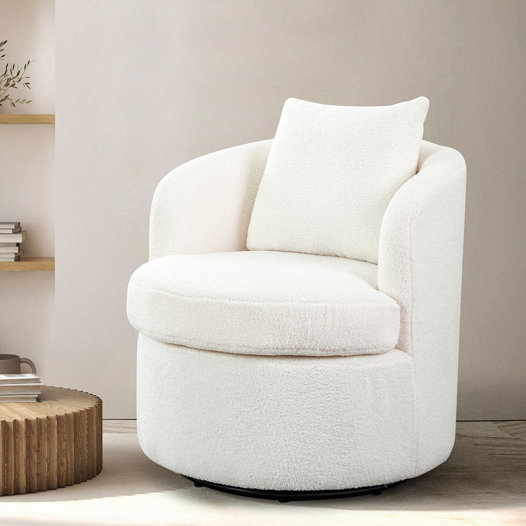 Fleece Swivel Chair.