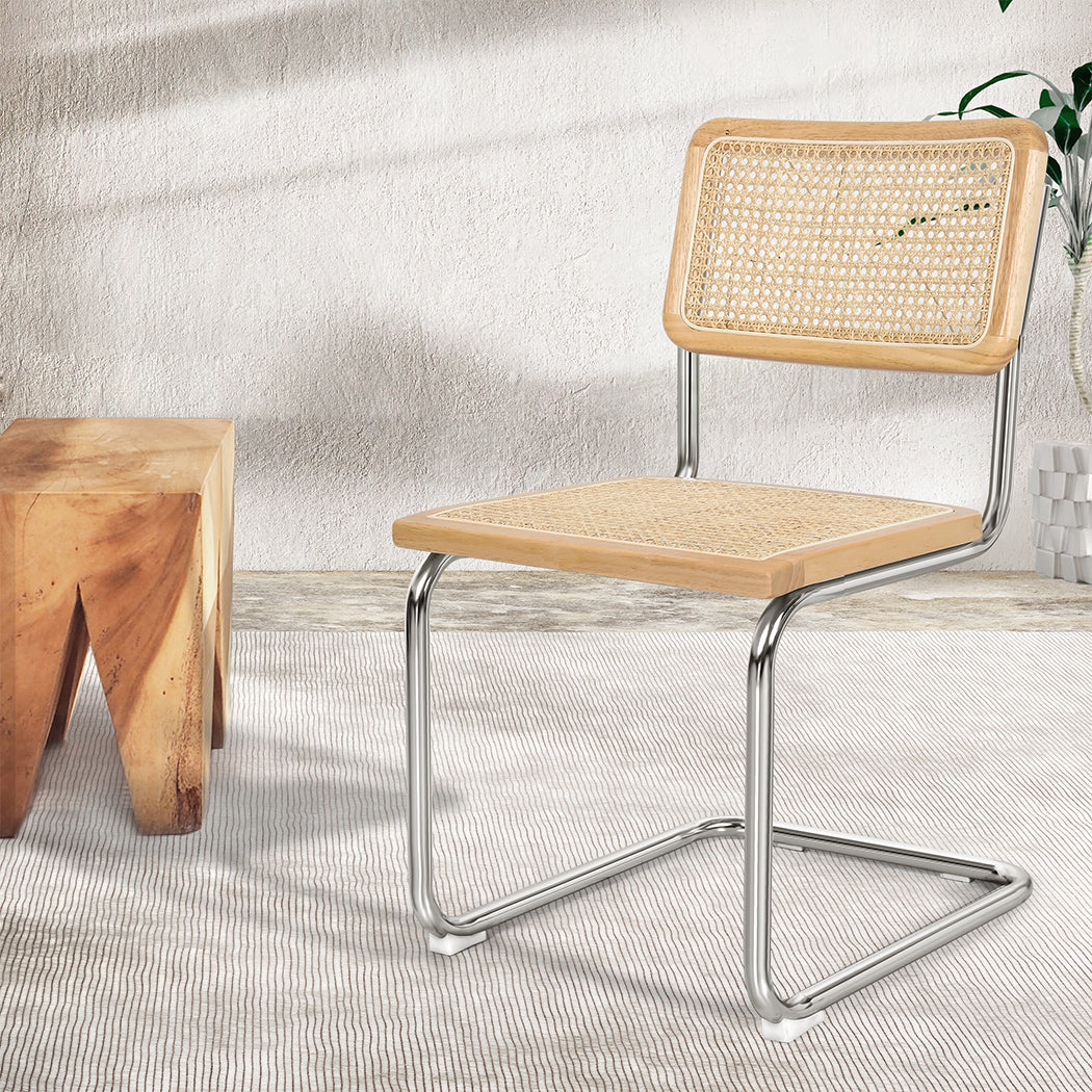 2x Rattan Chair Dining Chairs.