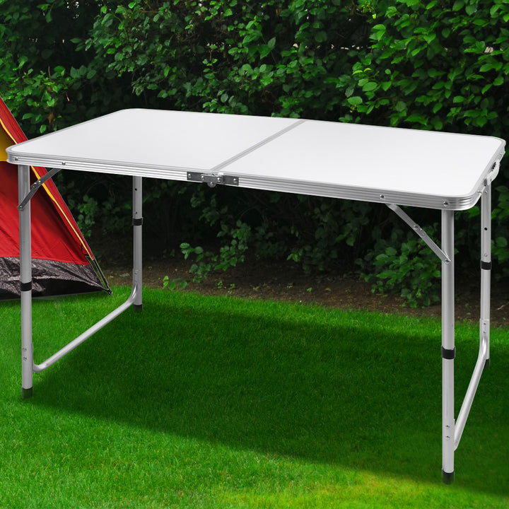 Levede Folding Camping Table Aluminium Silver.