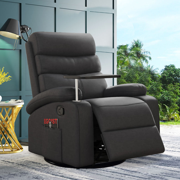 Levede Massage Chair Recliner 360 Swivel Black.