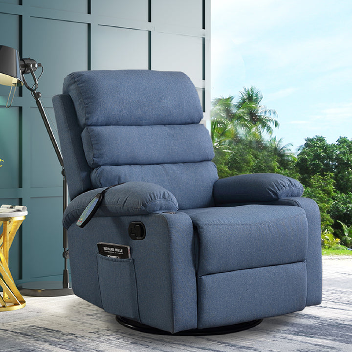 Levede Massage Chair Recliner Chairs Blue.
