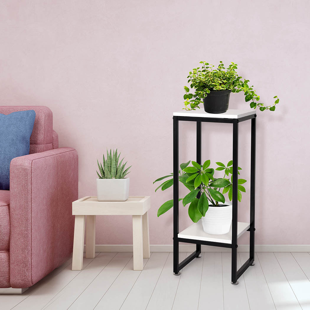 Levede Plant Stand Garden Home Outdoor White Medium.