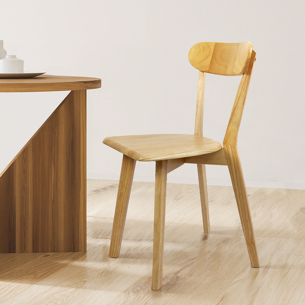 Levede 2x Dining Chairs Wooden Kitchen Chair.