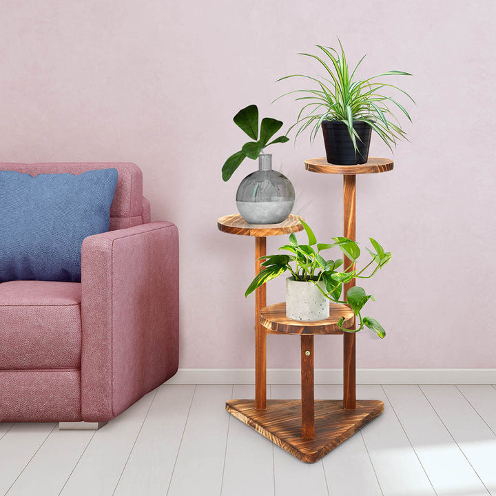 Levede 3-Tier Plant Stand Wood Wooden.