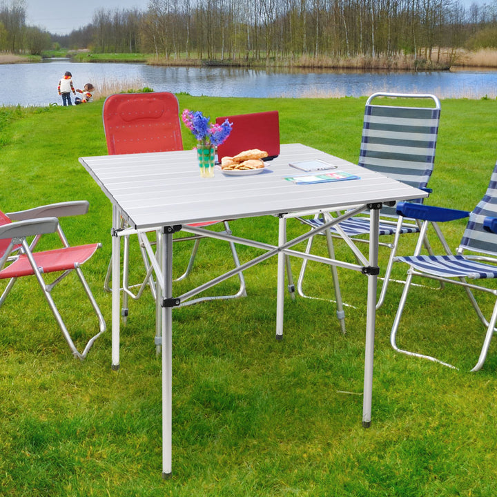 Roll Up Camping Table Folding.