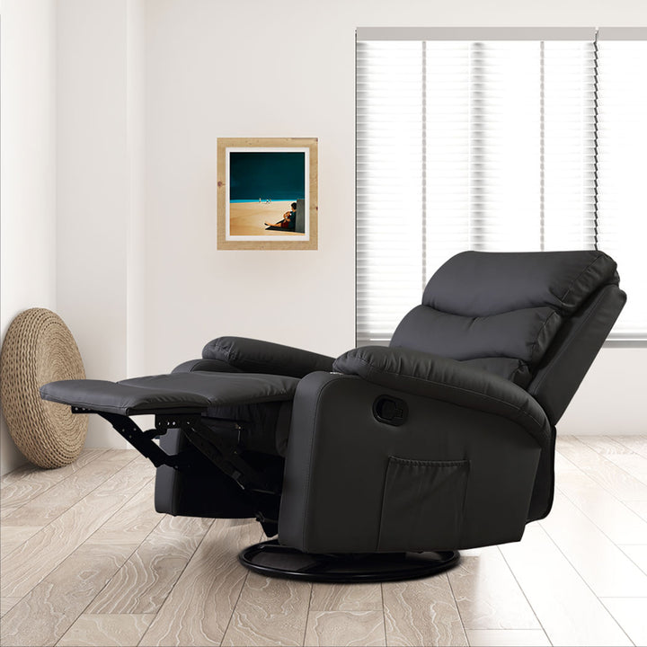 Levede Massage Chair Recliner 360 Swivel Black.