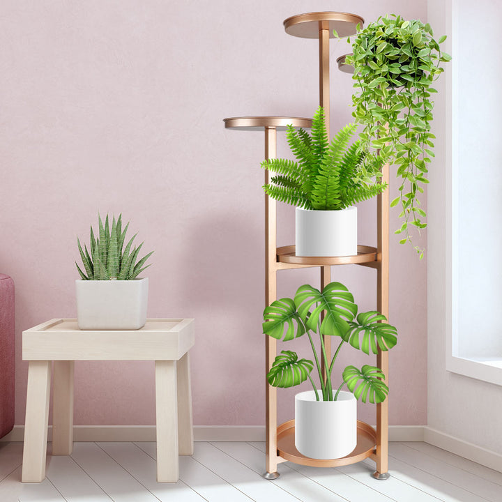 Levede Plant Stand Outdoor Indoor Flower Rose Gold Large.