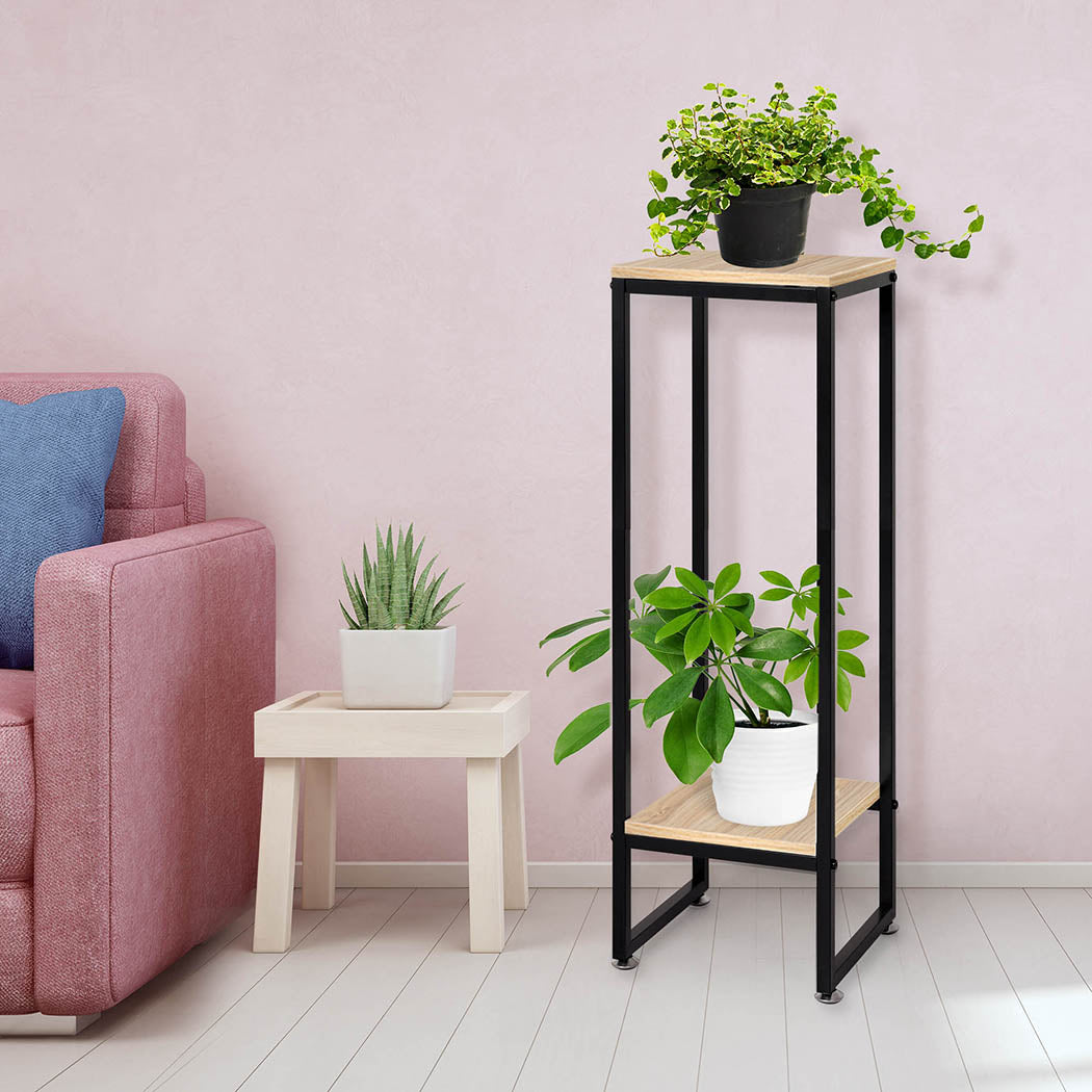 Levede Plant Stand Garden Home Decor Natural Large.