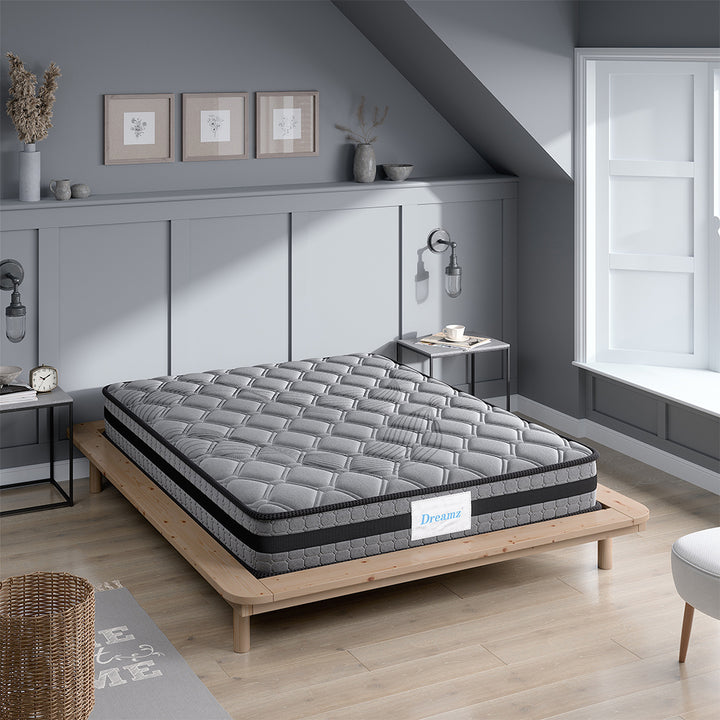 DreamZ Queen Mattress - Medium Firm 5-Zone Spring Support 22cm.