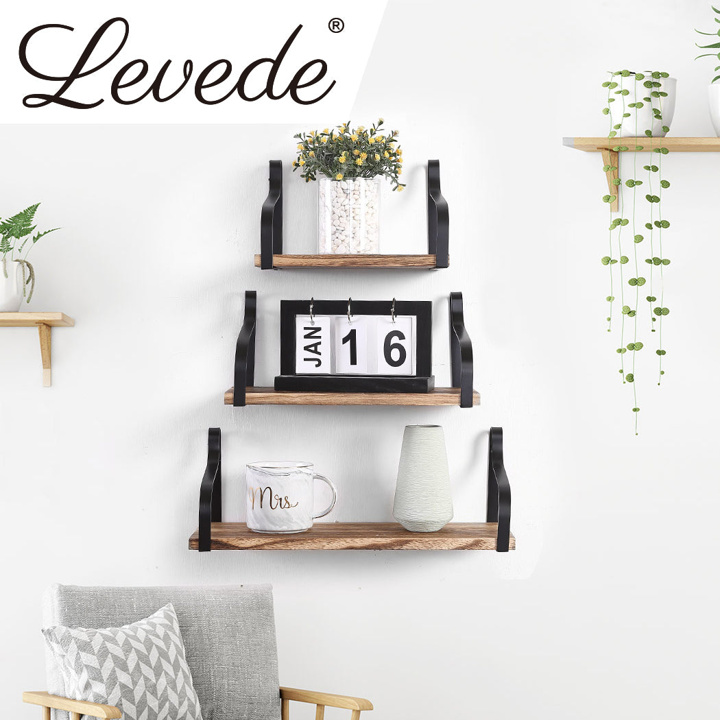 Floating Shelf with Brackets.