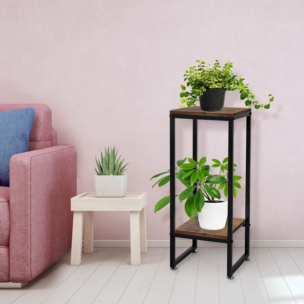 Levede Plant Stand Garden Home Decor Oak Medium.