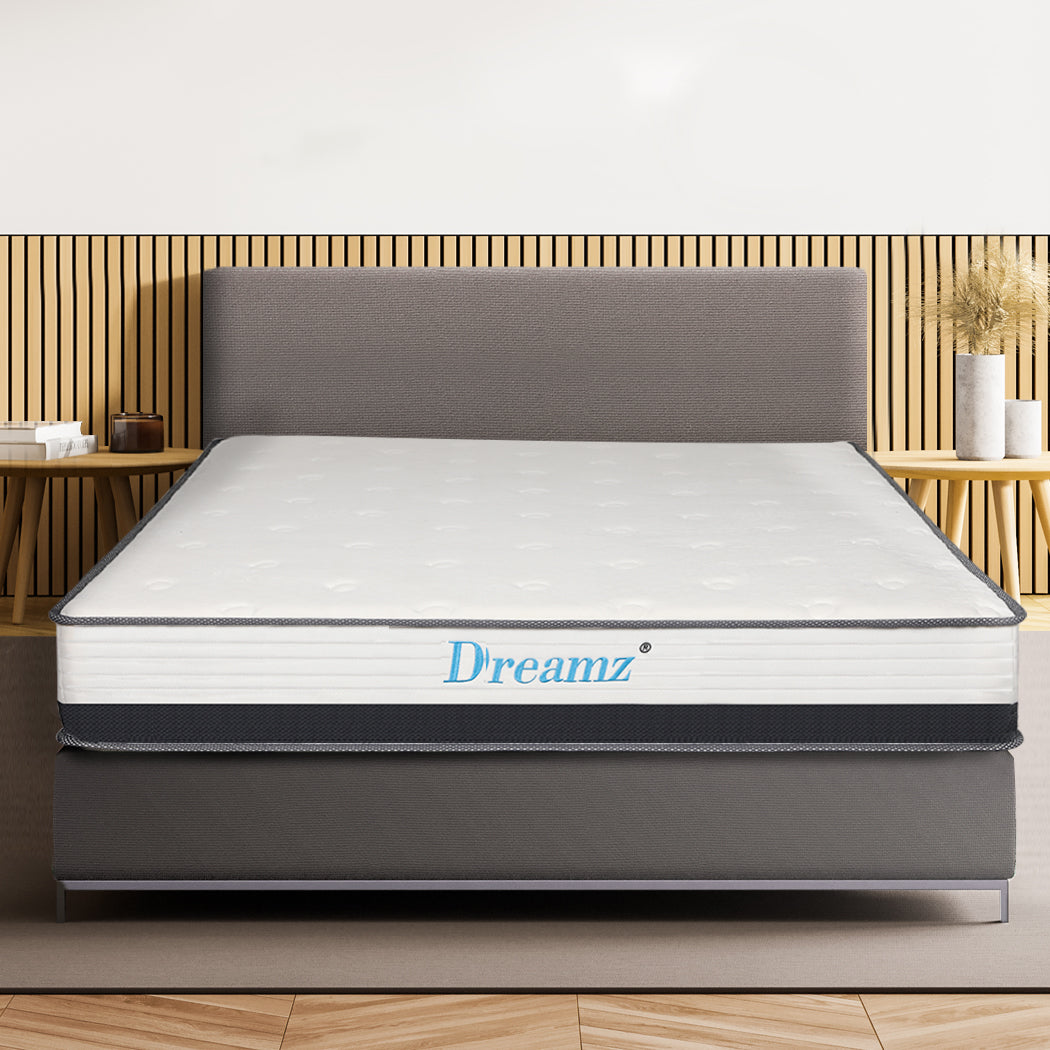 Pocket Spring Mattress HD Foam Medium Firm Bedding Bed Top Double 21CM.