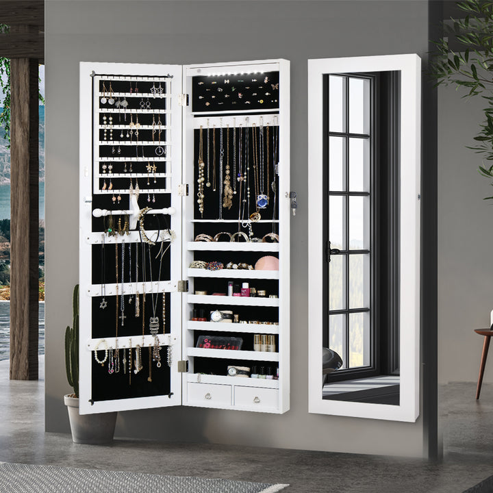 Mirror Jewellery Cabinet Makeup.