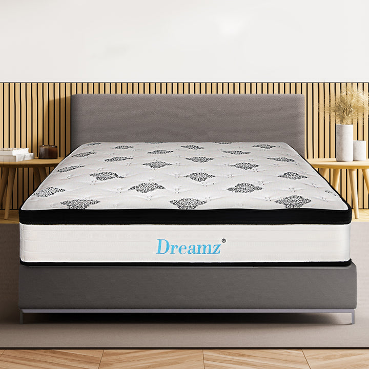 Bedding Mattress Spring King Single Premium Bed Top Foam Medium Firm 30CM.
