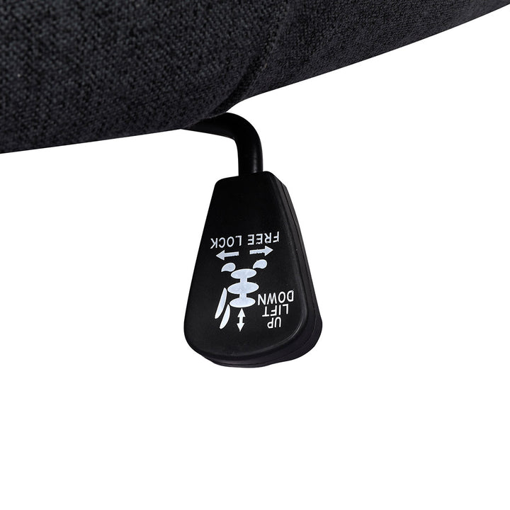 Levede Office Chair Fabric Computer Black.