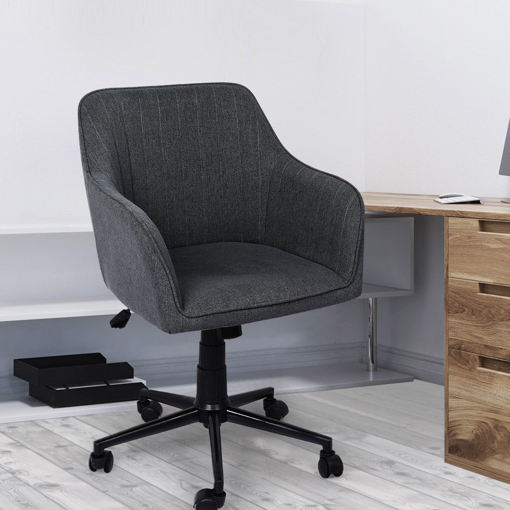 Levede Office Chair Armchair Computer Grey.