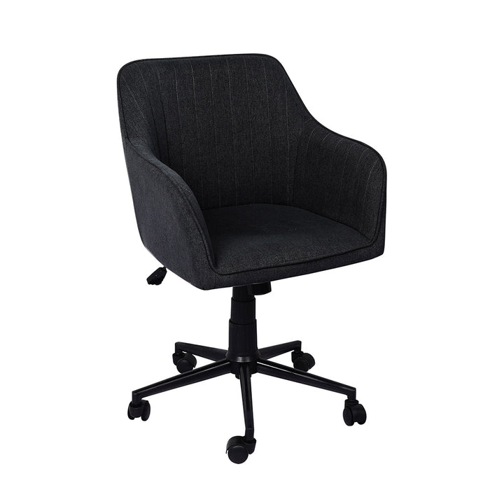 Levede Office Chair Fabric Computer Black.