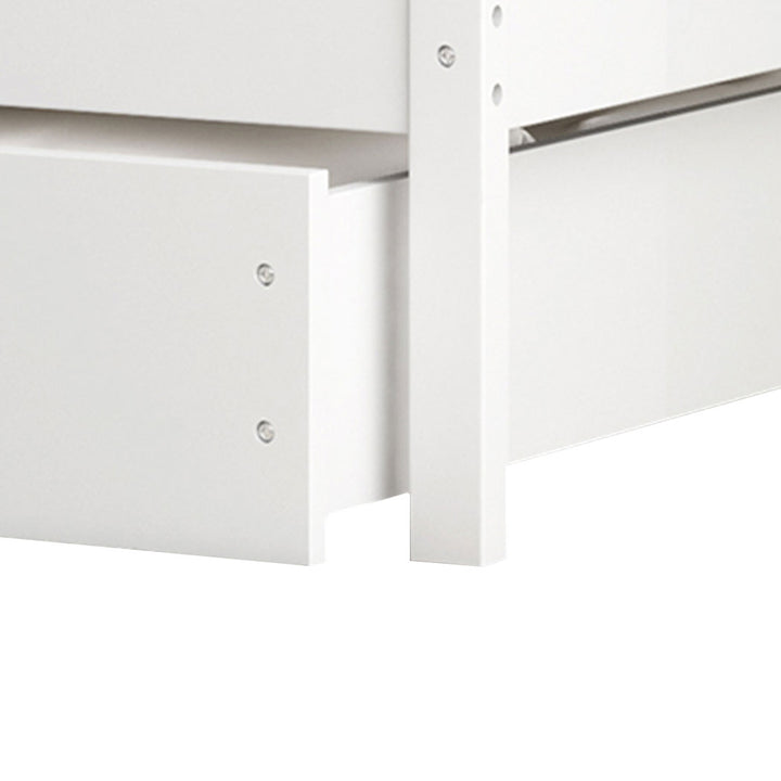 Bed Frame Wooden Single Timber White.