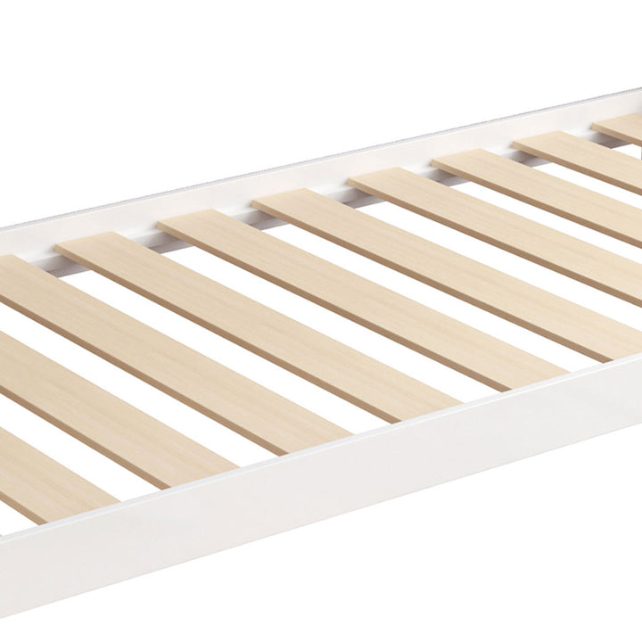 Bed Frame Wooden Single Timber White.