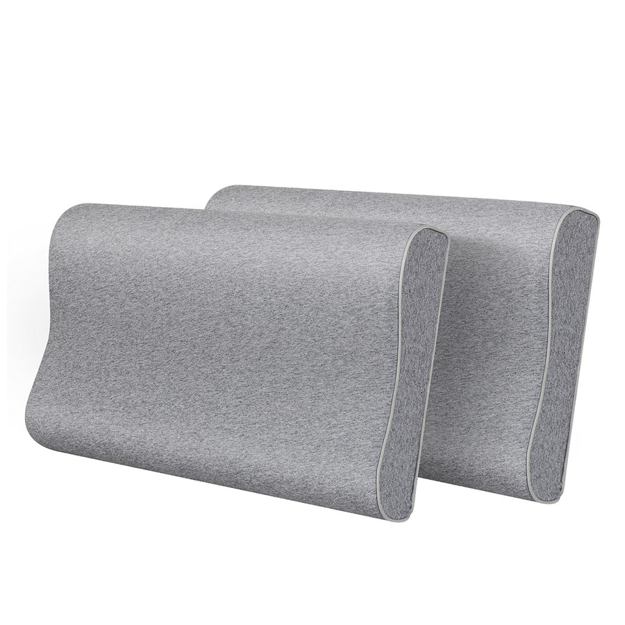 Memory Pillow Foam Shoulder Pain Neck Slow Rebound Support Grey.
