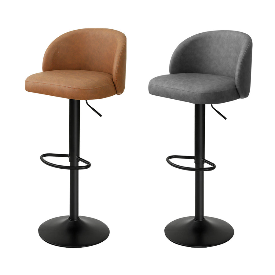 Bar Stools – PU Leather, Swivel & Gas Lift.