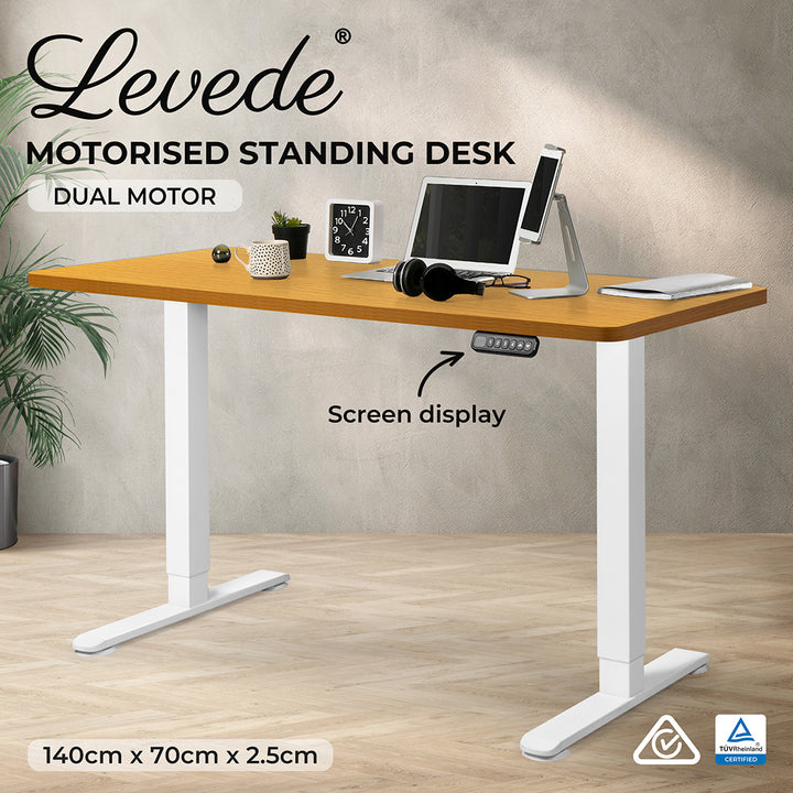Motorised Standing Desk Adjustable 140cm.