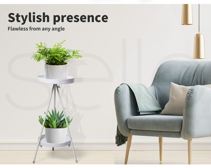 Plant Stand 2 Tiers Outdoor Indoor