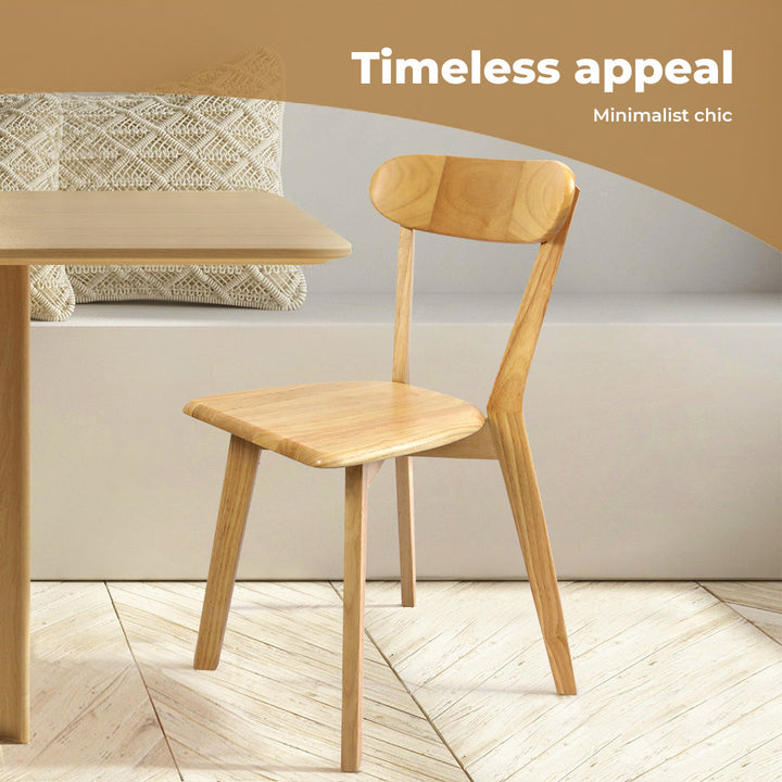 Levede 2x Dining Chairs Wooden Kitchen Chair.