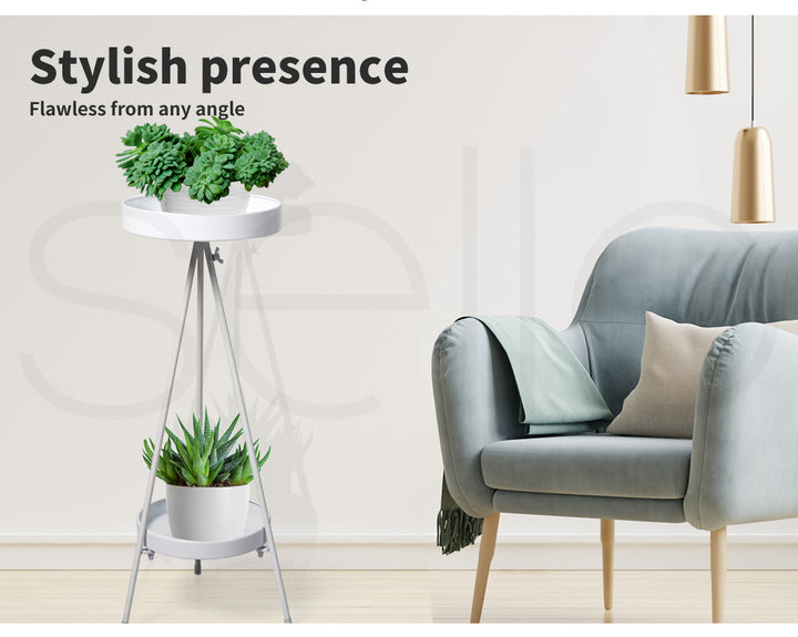 Plant Stand 2 Tiers Outdoor Indoor Large