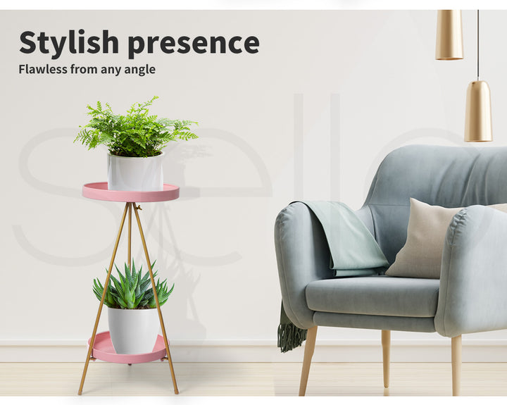 Plant Stand 2 Tiers Outdoor Indoor