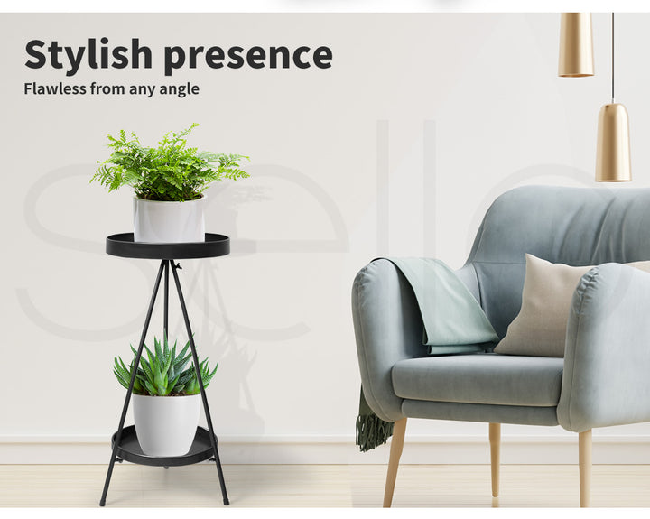 Plant Stand 2 Tiers Outdoor Indoor.