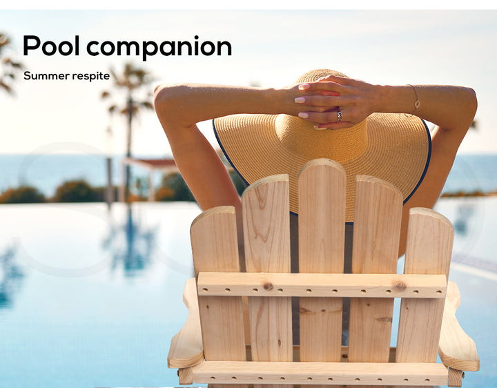 Adirondack Chair Outdoor Furniture Natural.