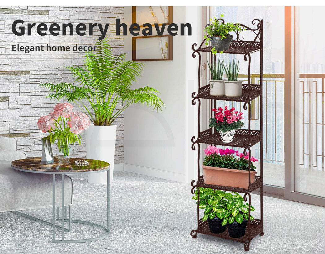 Plant Stand 5 Tiers Outdoor Indoor.