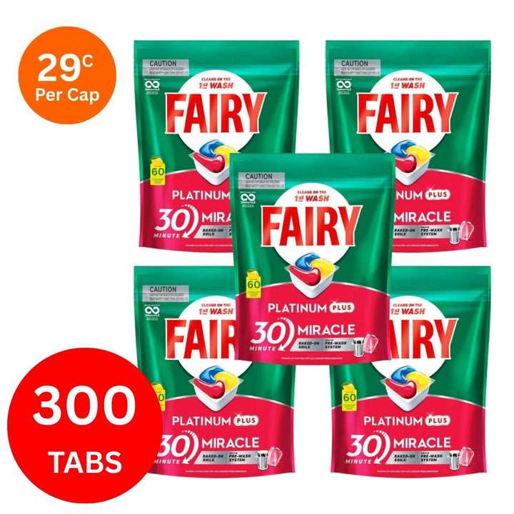 Fairy Platinum Plus x 300 Lemon Dishwasher Tablets