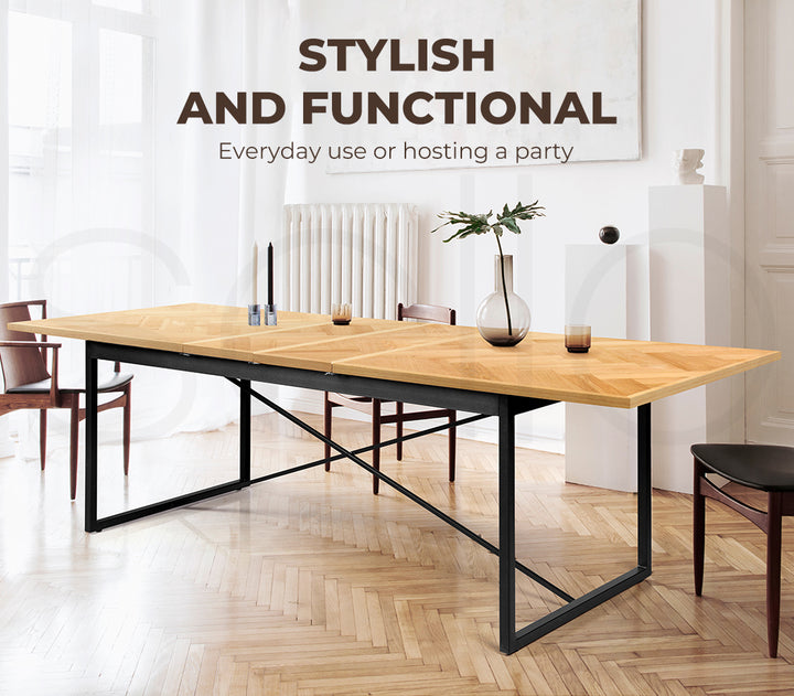 Dining Table 1.8-2.4M Extendable.