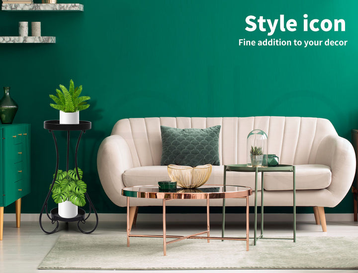 Plant Stand 2 Tiers for Indoor and Outdoor Use - Medium.