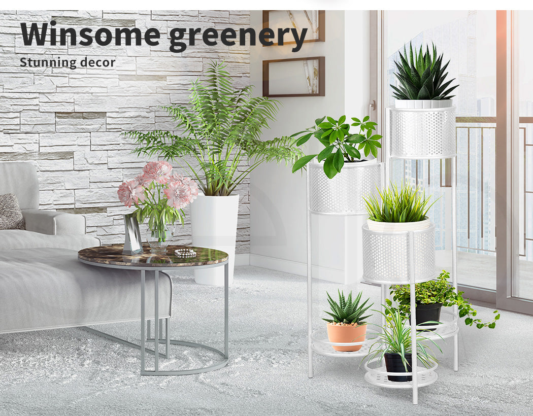 6 Tier Plant Stand Swivel Outdoor