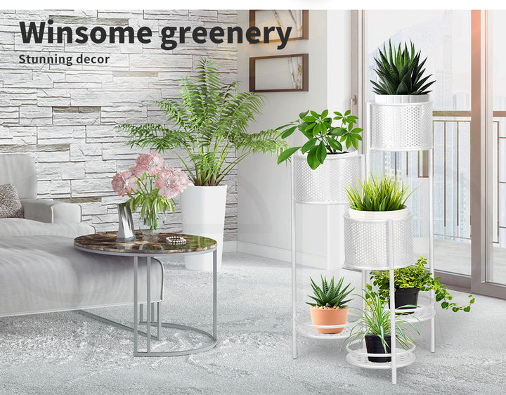 6 Tier Plant Stand Swivel Outdoor