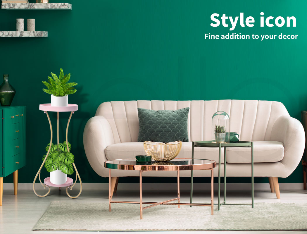 Plant Stand 2 Tiers for Indoor and Outdoor Use - Medium