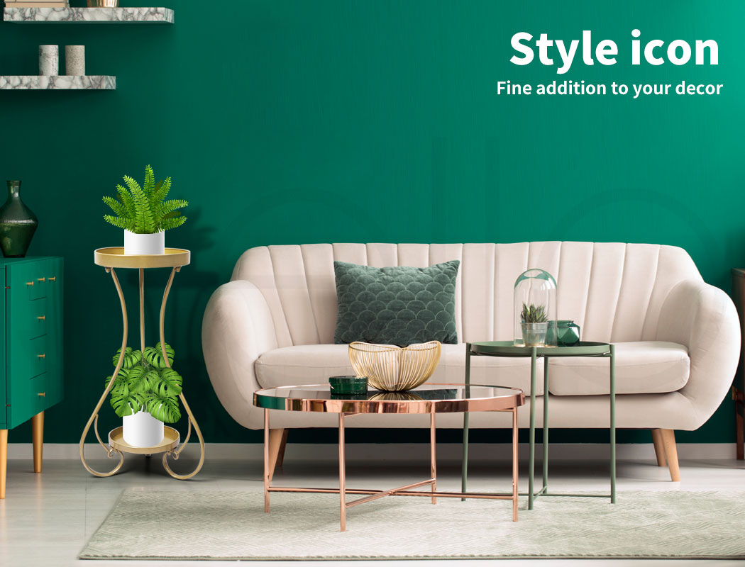 Plant Stand 2 Tiers for Indoor and Outdoor Use - Medium