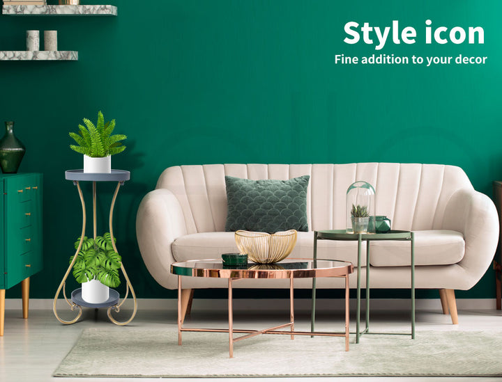 Plant Stand 2 Tiers for Indoor and Outdoor Use - Medium
