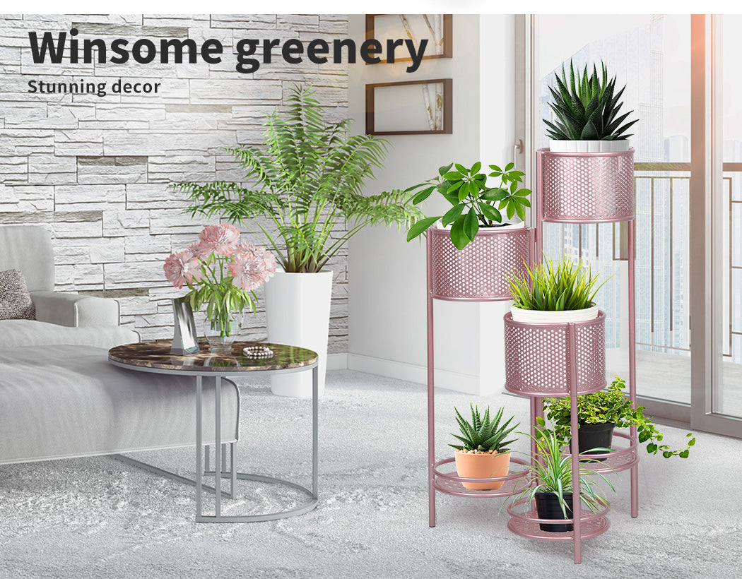 6 Tier Plant Stand Swivel Outdoor