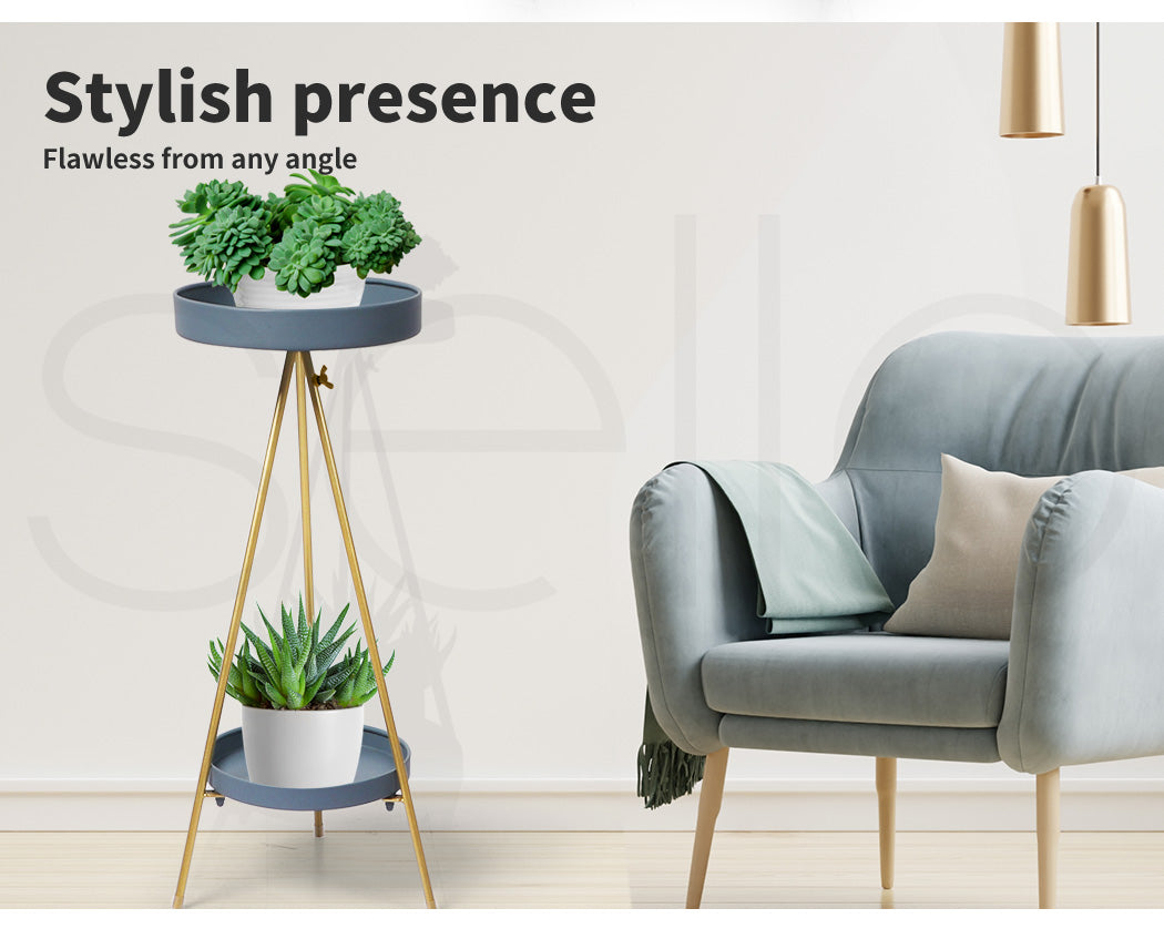 Plant Stand 2 Tiers Outdoor Indoor Large