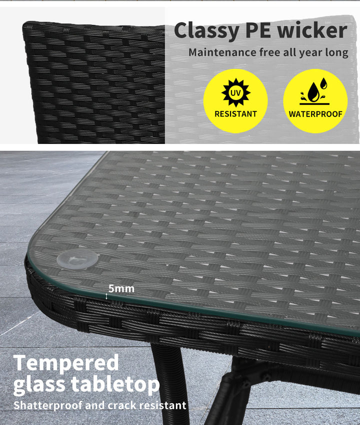 3 Pcs Outdoor Furniture Setting.