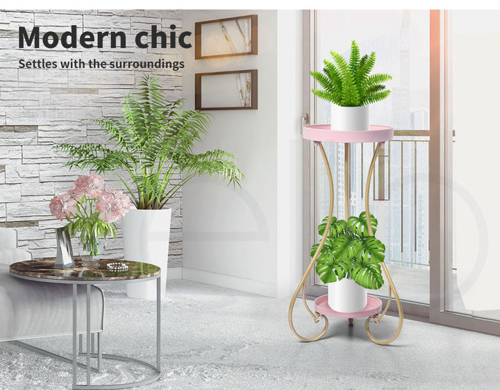 Plant Stand 2 Tiers for Outdoor and Indoor Use -Large