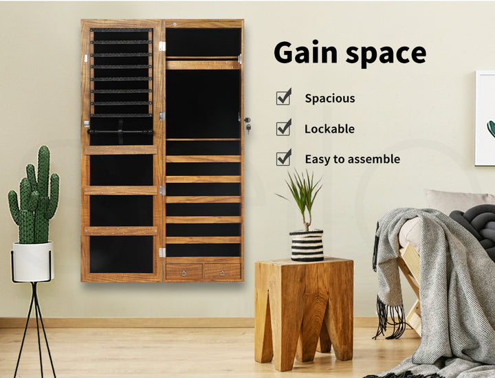 Mirror Jewellery Cabinet Makeup.