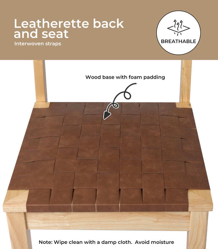 Retro Dining Chairs – PU Leather.